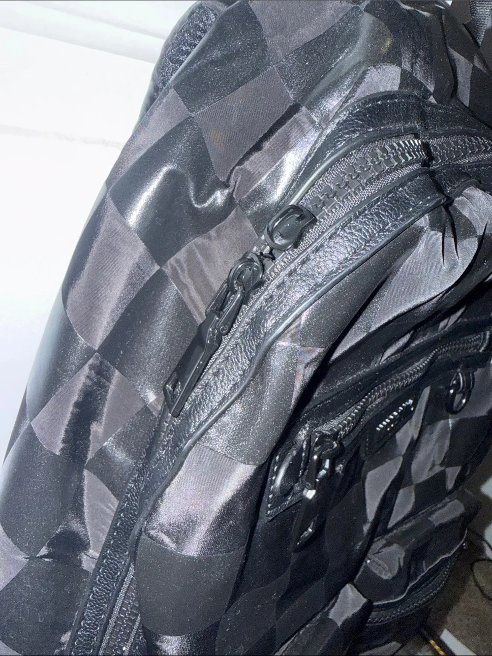 Madden NYC Black Checkered Backpack